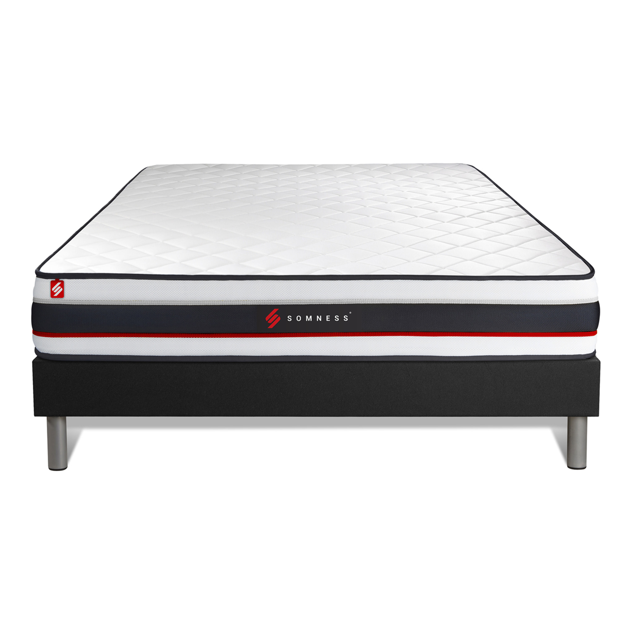 Ensemble matelas FORM + sommier kit noir