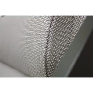 JULIA - Lot de 2 chiliennes de jardin en toile plastifiée et aluminium