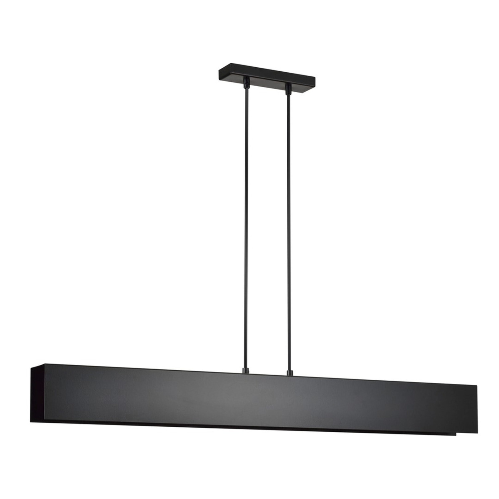 Lampada a sospensione Gentor in acciaio nero opaco