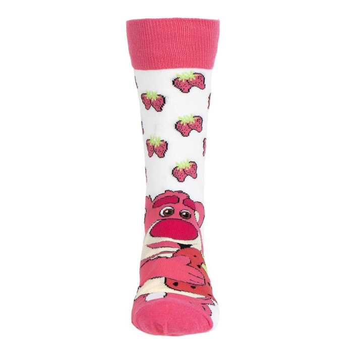 Calcetines toy story diseño dibujos lotso rosa
