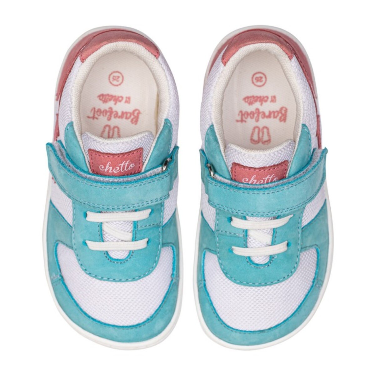 DEPORTIVO RAYO BAREFOOT BLANCO/TURQUESA – FRESCURA Y FLEXIBILIDAD