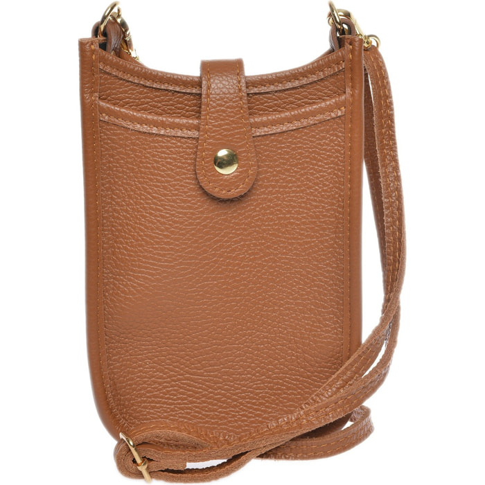 Borsa a spalla Anna Luchini Cammello