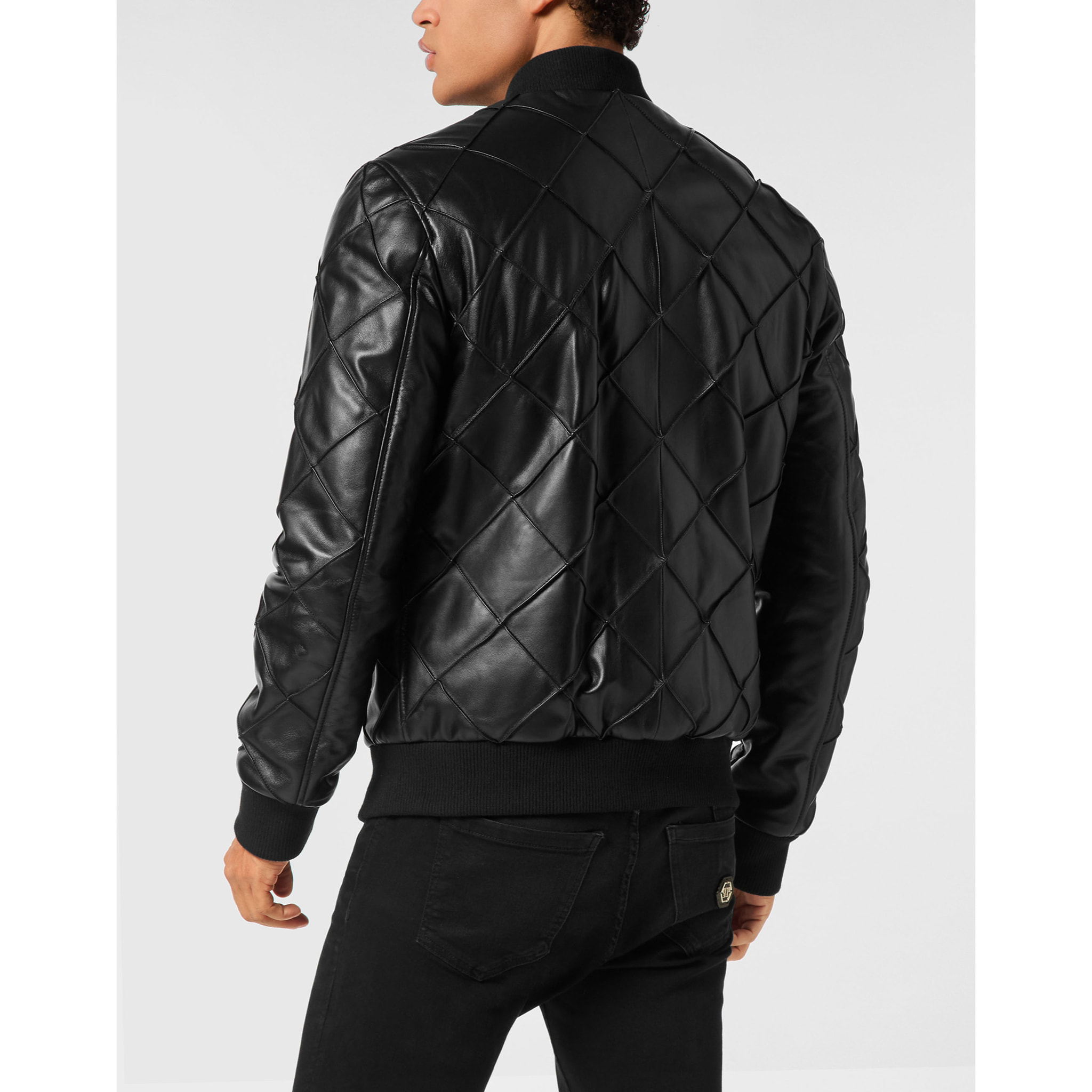 PHILIPP PLEIN Leather Bomber