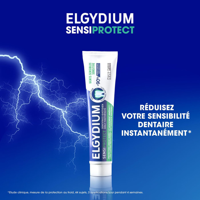 Elgydium - Lot Dentifrice Quotidien Sensiprotect 2x75 ml