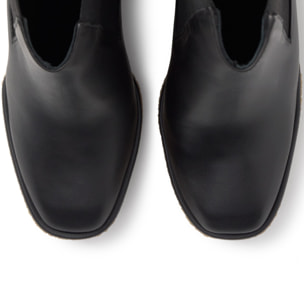 Botín de cuña Bambola en napa con cierre elástico