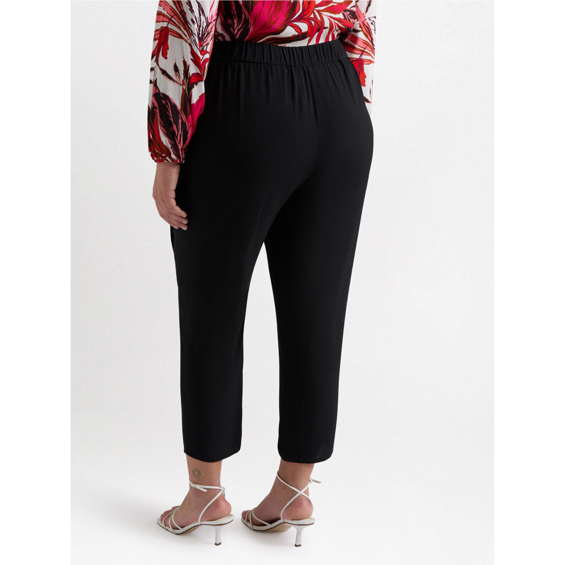 Fiorella Rubino - Pantaloni in viscosa LENZING™ ECOVERO™ - Nero