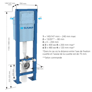 Bati support SIAMP Ingenio Premium quieto