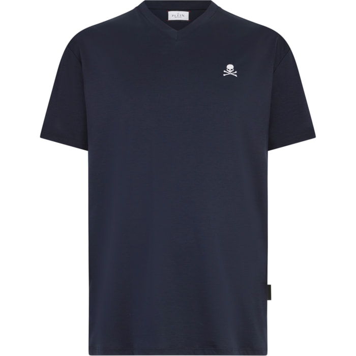 PHILIPP PLEIN Camiseta cuello pico Ss SKULL