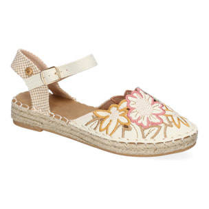 Sandalias de Mujer, Diseño Floral, Detalles Bordados, Comodas y Elegantes