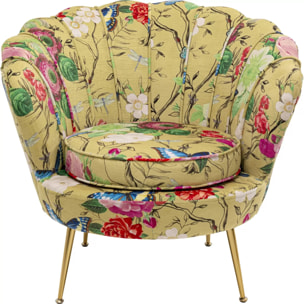 Fauteuil Water Lily Flower Fever jaune Kare Design