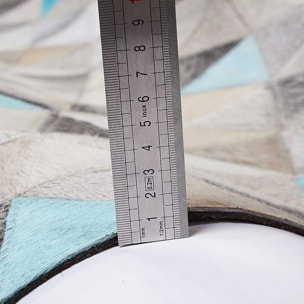 Tapis peau de vache kilim fait main JIPE