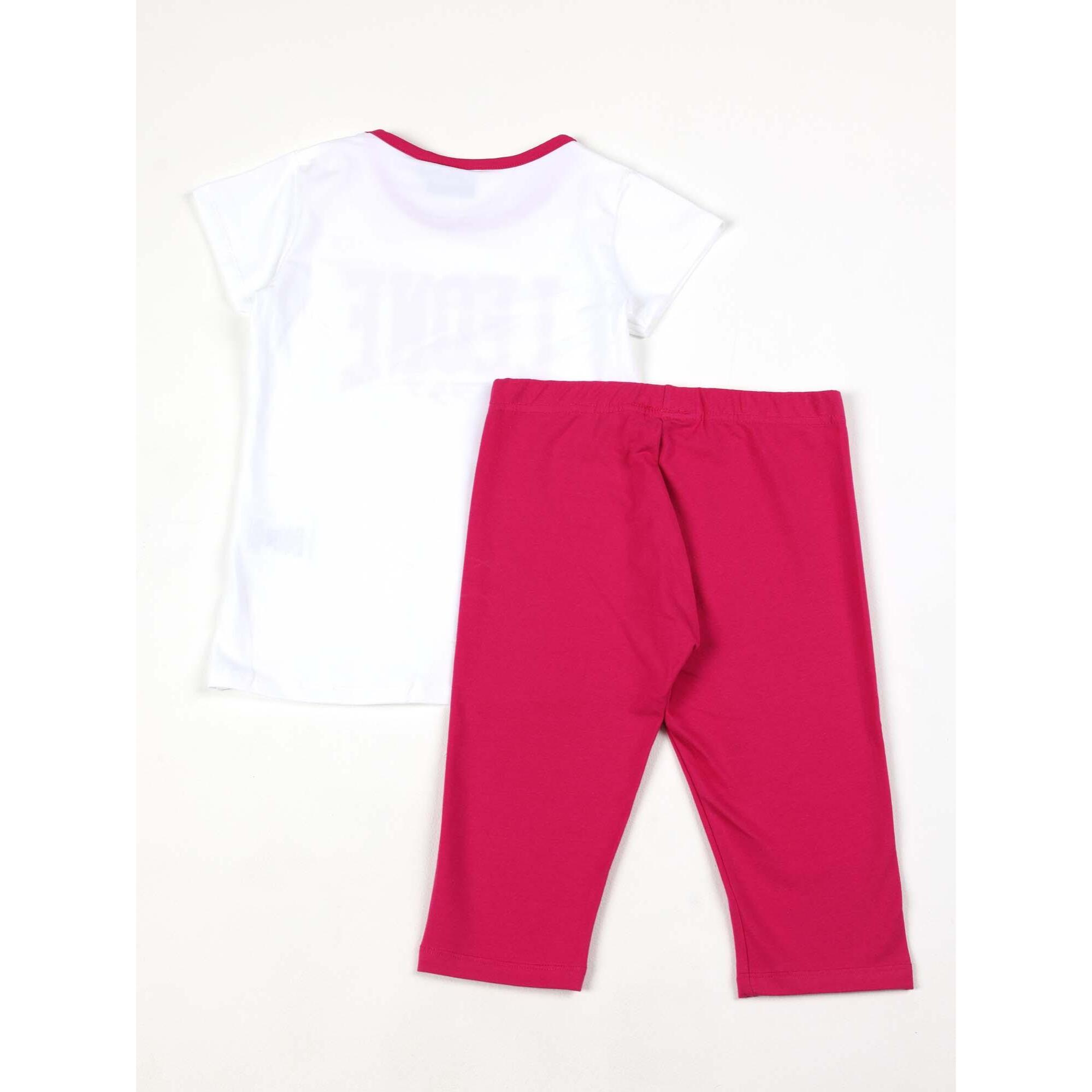 Conjunto completo para niña con camiseta Leone Multicolor y legging