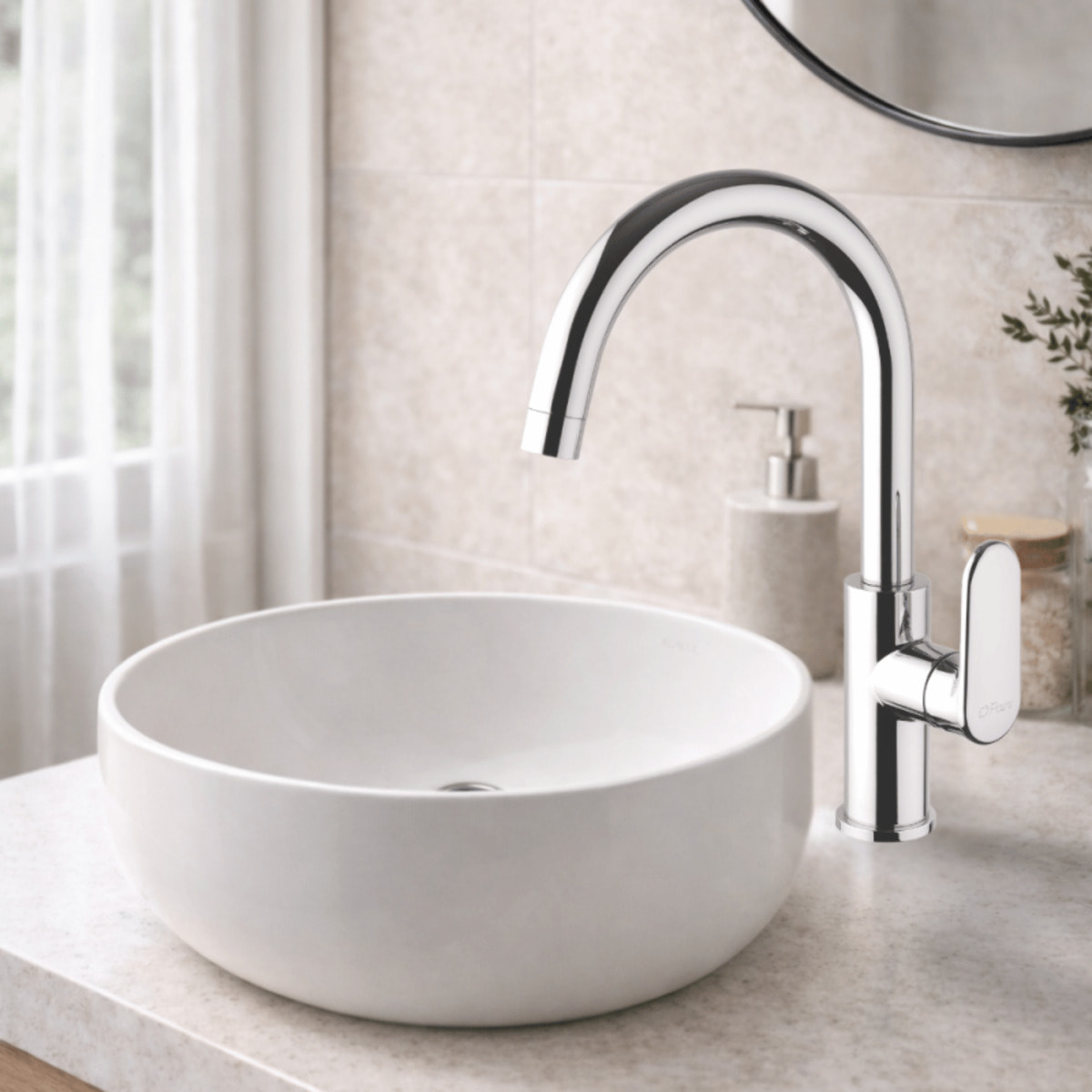 Mitigeur lavabo bec haut mobile PAINI Stone chromé