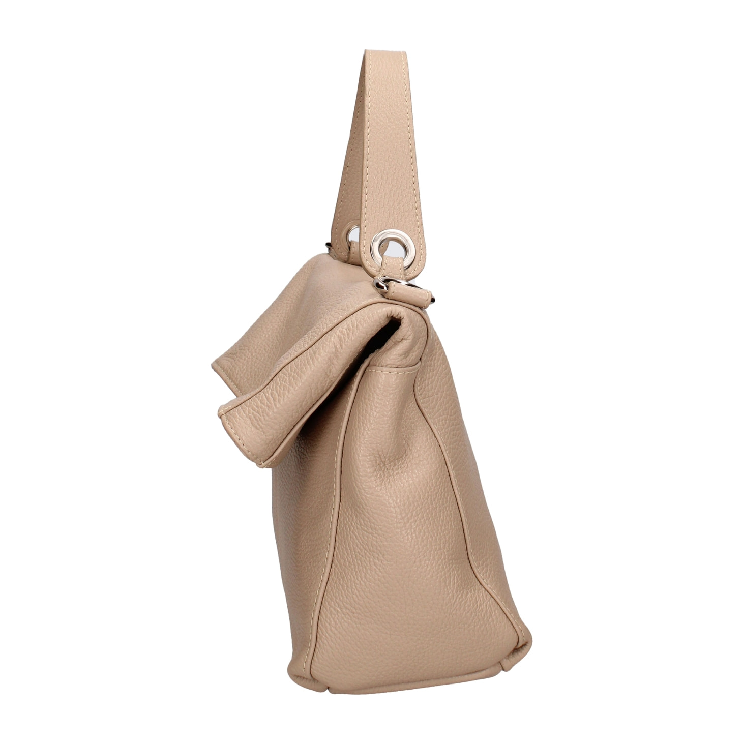 Borsa a spalla convertibile in zaino da donna In Vera pelle Made in Italy 34x21x12 cm