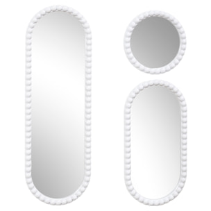 Miroir Corfu Blanc H75cm X3