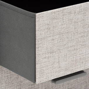 Commode 6 tiroirs Granite gris