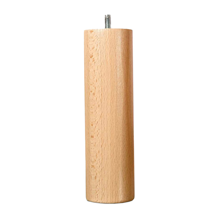Pied de lit cylindrique (à l'unité) | Bois Naturel | Hauteur 15 cm
