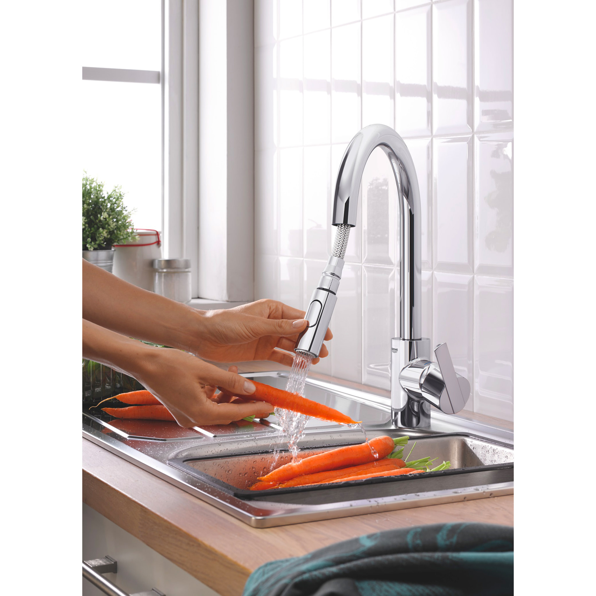 Mitigeur monocommande Evier Feel Quickfix, chromé
