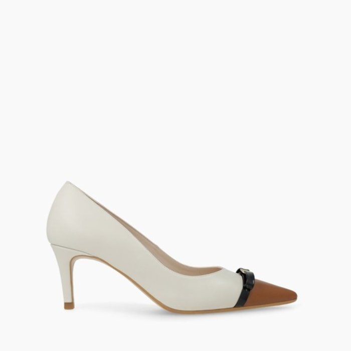 ZAPATOS DE SALÓN BLANCOS NANEL