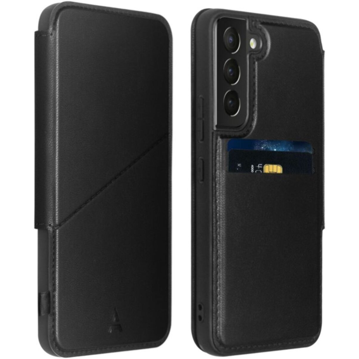 Etui ADEQWAT Samsung S22+ Cuir noir