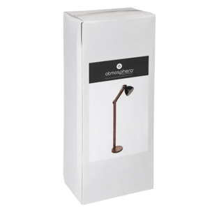 Lampadaire arc "Cuba" métal noir H158cm