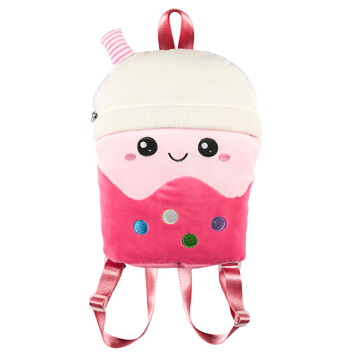 Peluche Bubble Tea Sac A Dos Rose