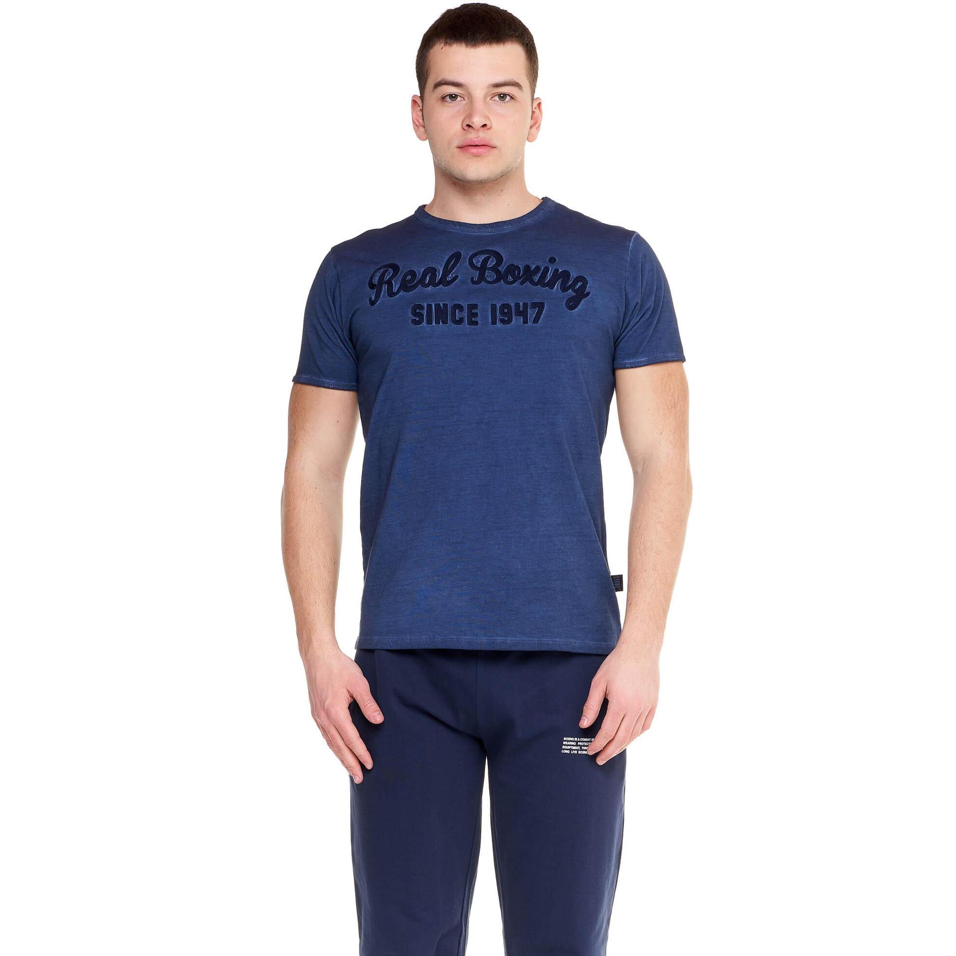 T-shirt old dye a maniche corte da uomo Real Boxing