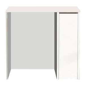 Mobile sottolavabo emile, Mobiletto da bagno, Contenitore porta lavabo, Armadio per lavandino, 94x60 h88 cm, Bianco