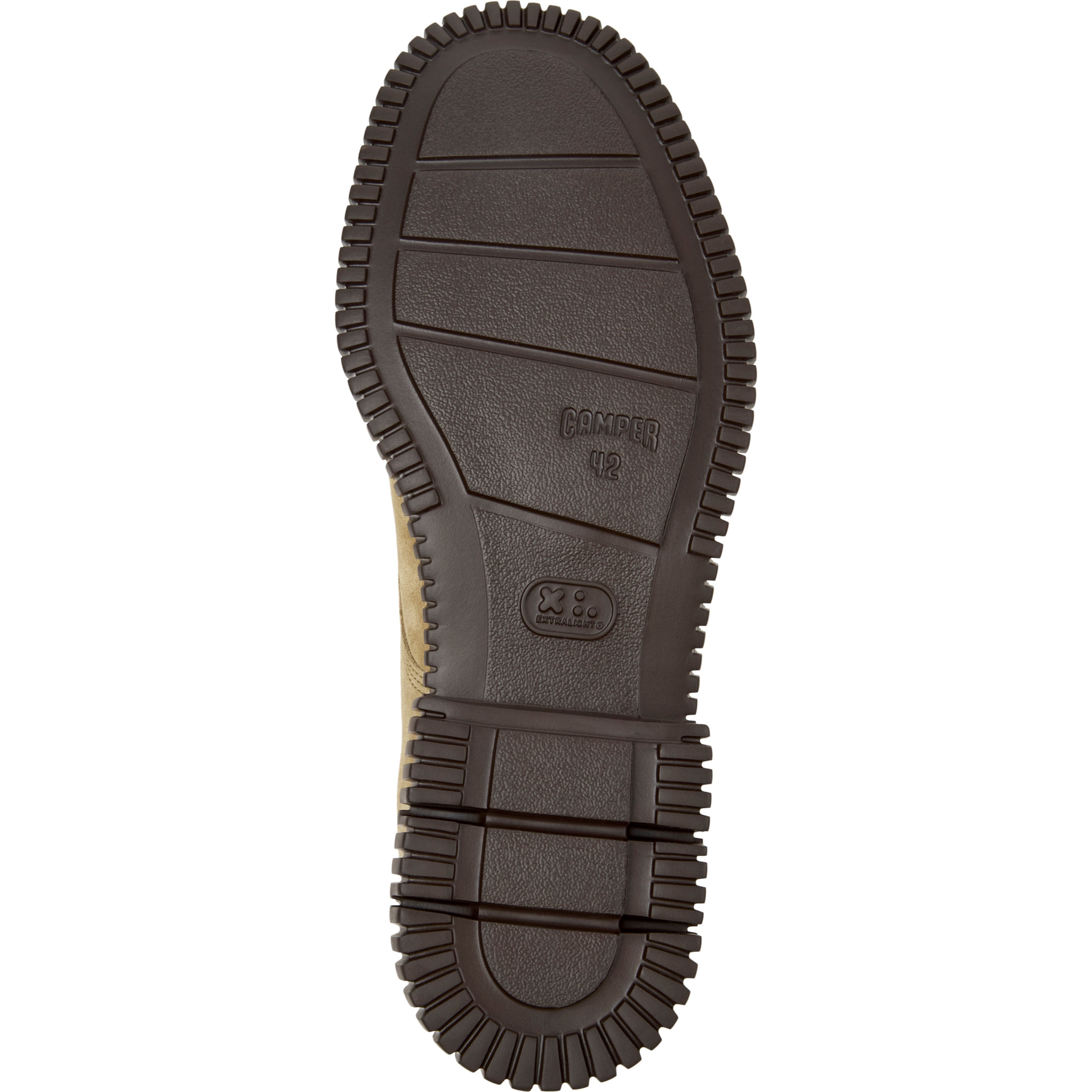 Zapatos de cordones - CAMPER Pix - Marron - Cuero de gamuza