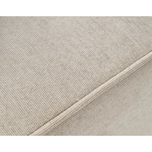 Topaze - canapé panoramique - 7 places - convertible avec coffre - en tissu - Beige