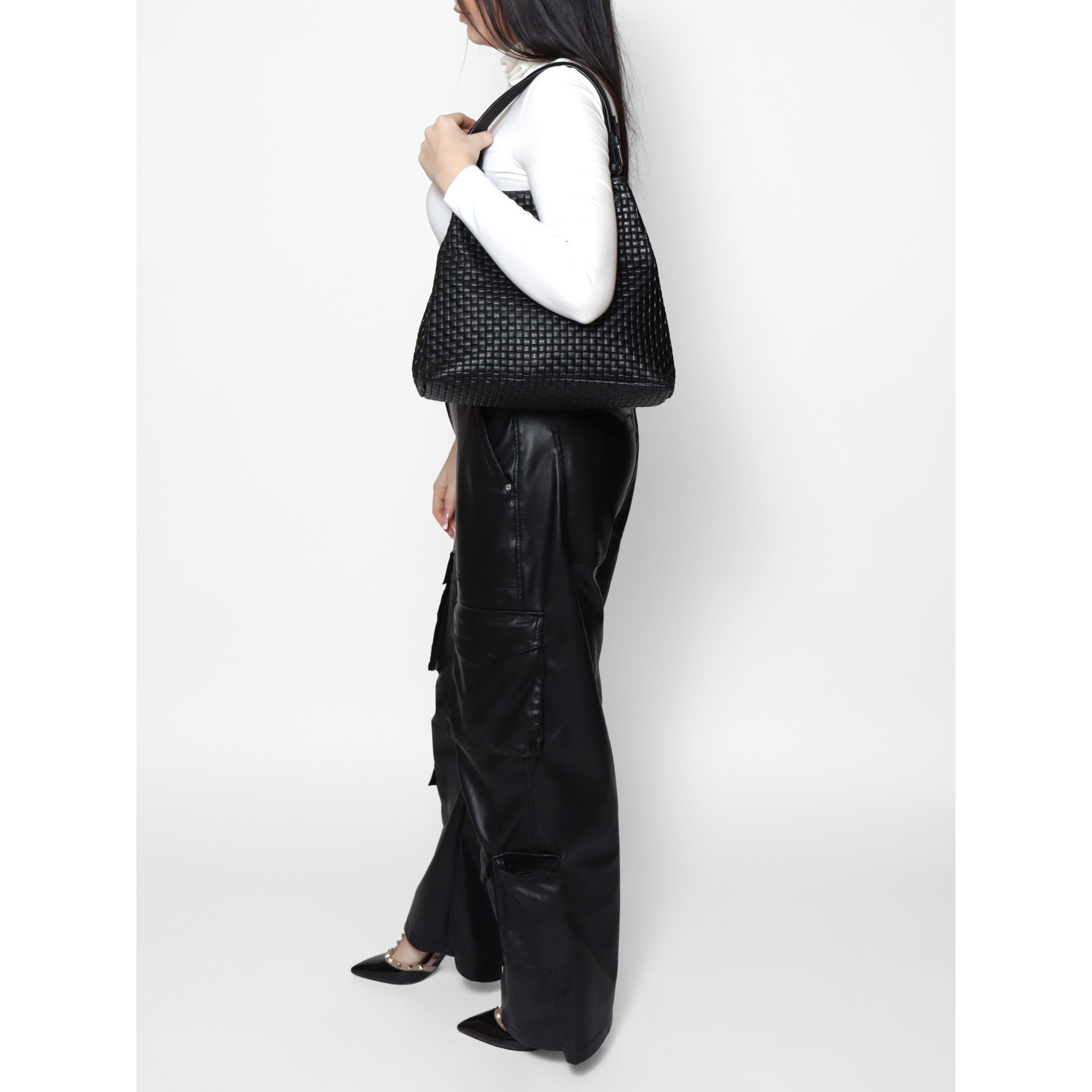 Borsa Shopper da donna - Modello Araminta - Vera Pelle - 32.0 x 29.0 x 17.0 cm