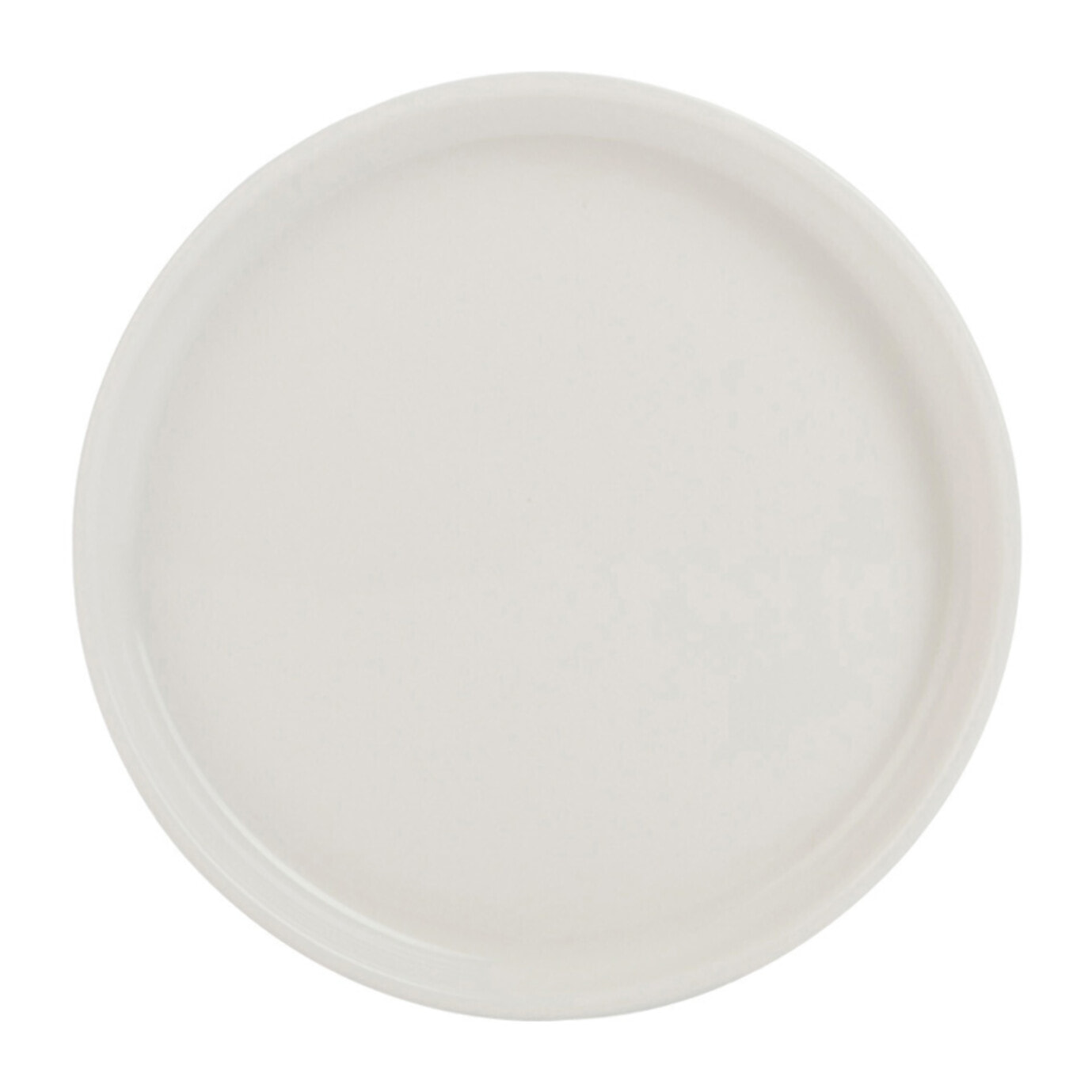J-Line assiette mini rebord - porcelaine - blanc - 12 pcs