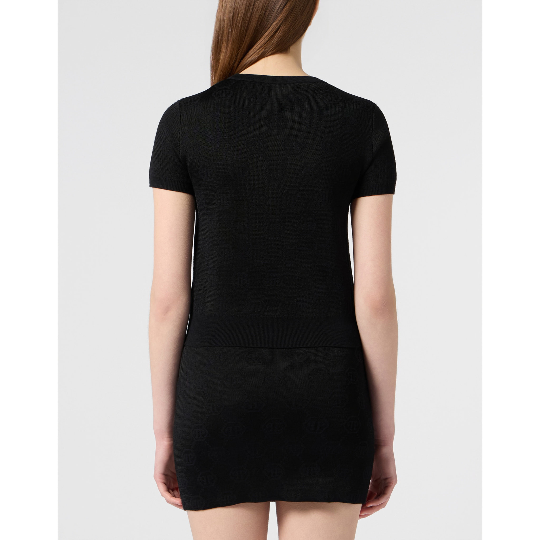 PHILIPP PLEIN Top de punto MONOGRAM
