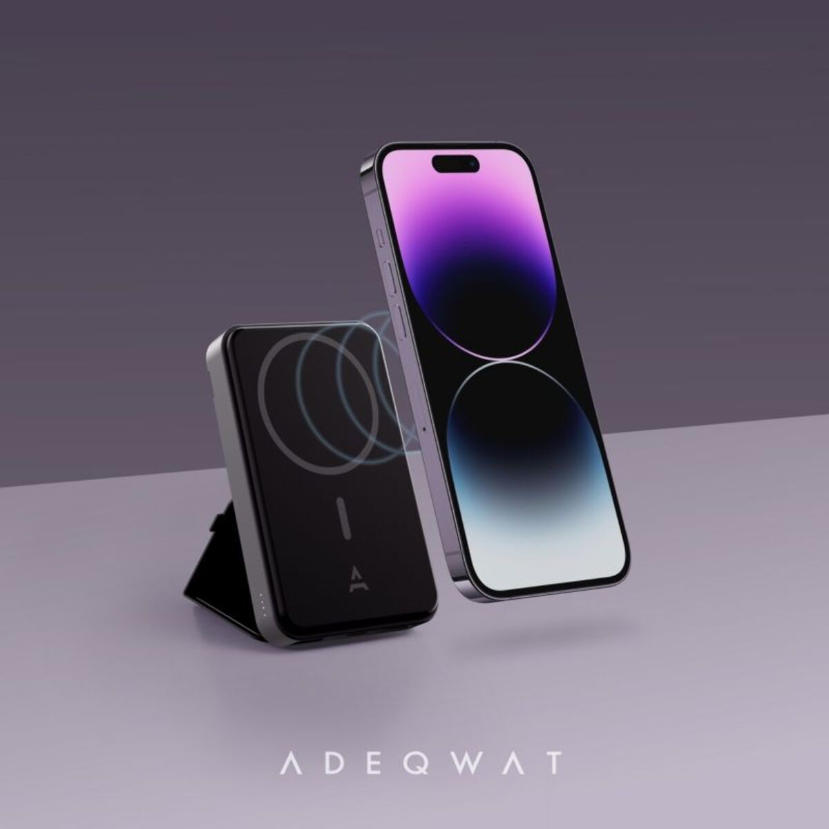 Batterie externe ADEQWAT 10000 mAh Magsafe Noir