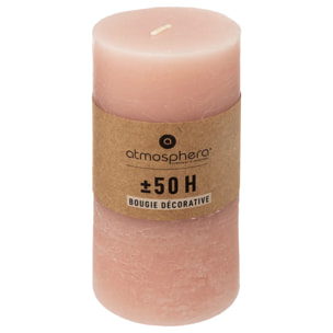 Bougie rustique - rose - 445g