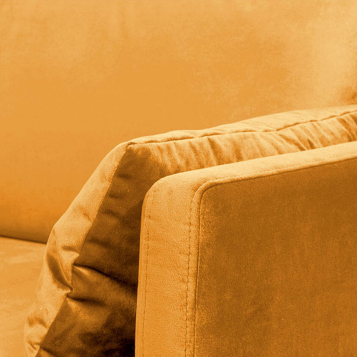 Canapé Velours Droit Splendido - 2 Places