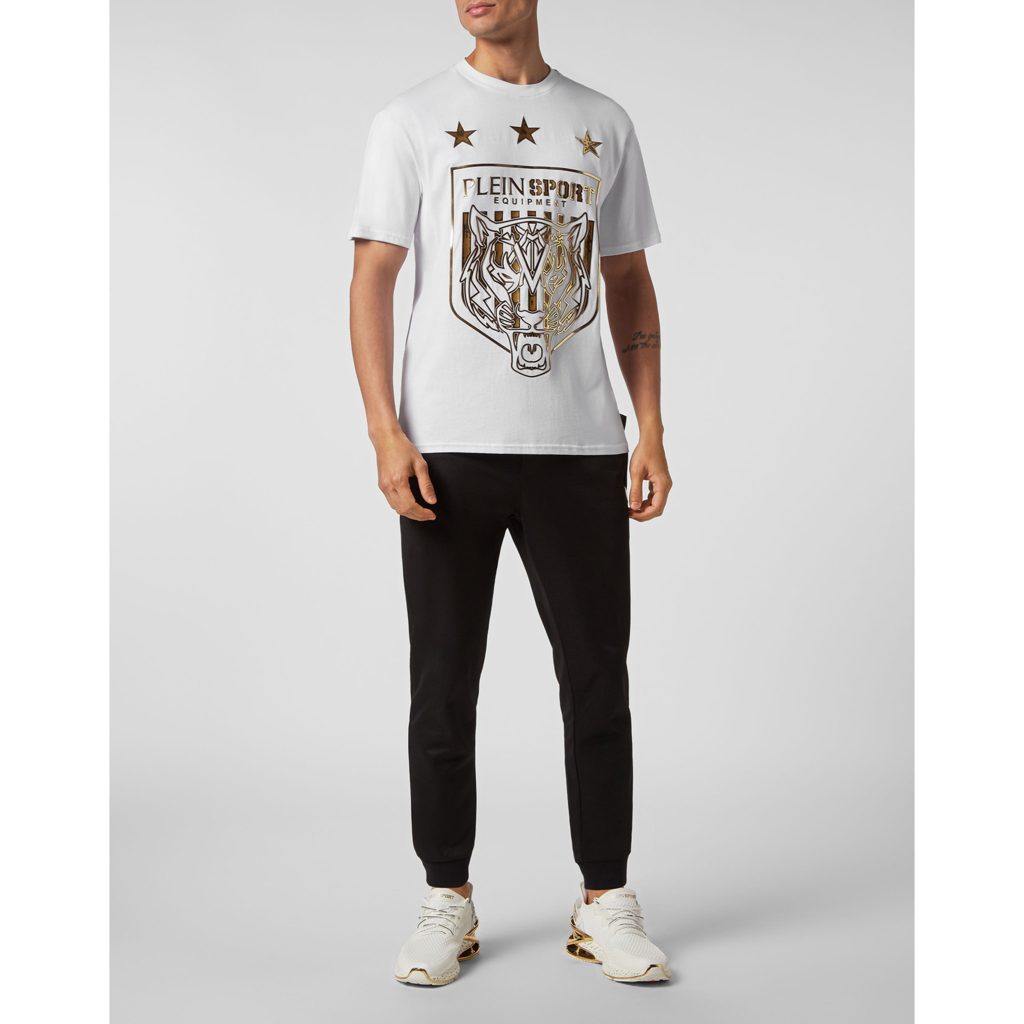 PLEIN SPORT Camiseta Cuello Redondo TIGER