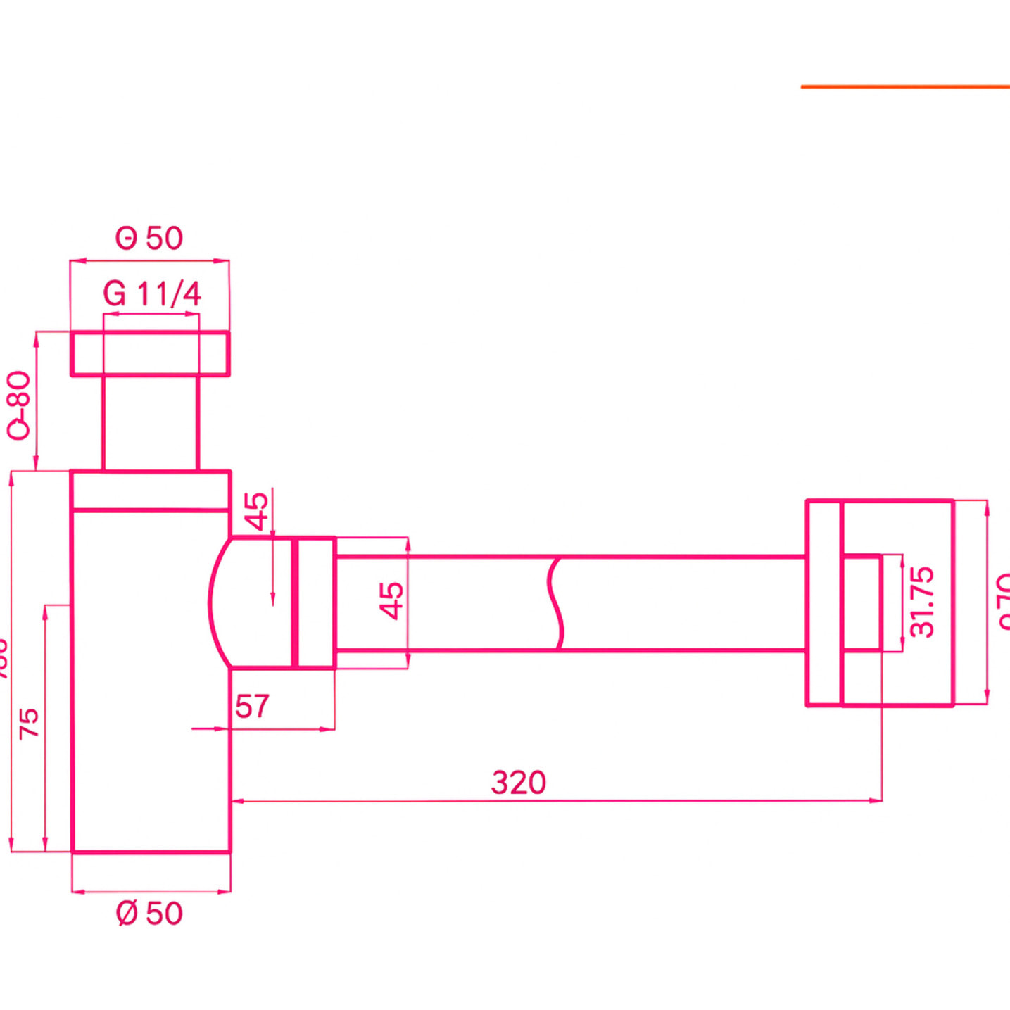 Sifone Di Scarico Tondo Universale In Ottone Nero Opaco Scarico Lavabo 1"1/4 G Altezza 12,5 Cm Bagno Elegante E Resistente Contro Cattivi Odori