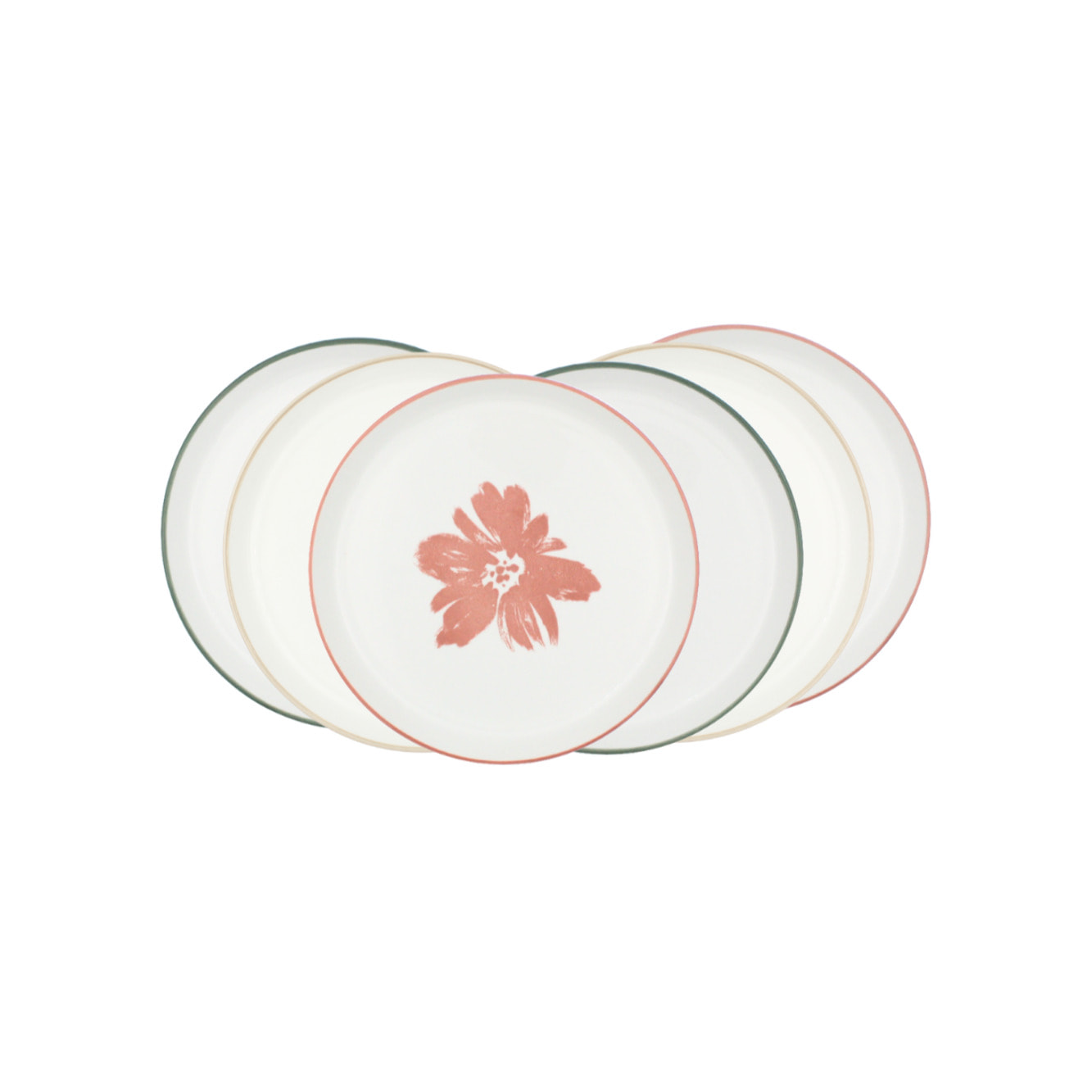 Lot de 6 assiettes à dessert, HANAE