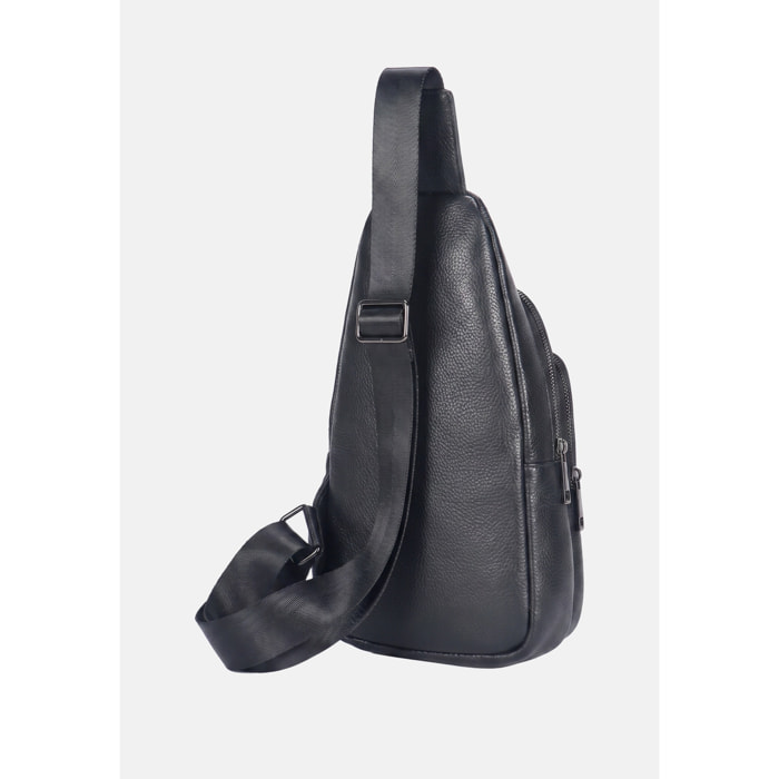 Marsupio uomo vera pelle - Modello False - Casual - 18.0 x 33.0 x 7.0 cm