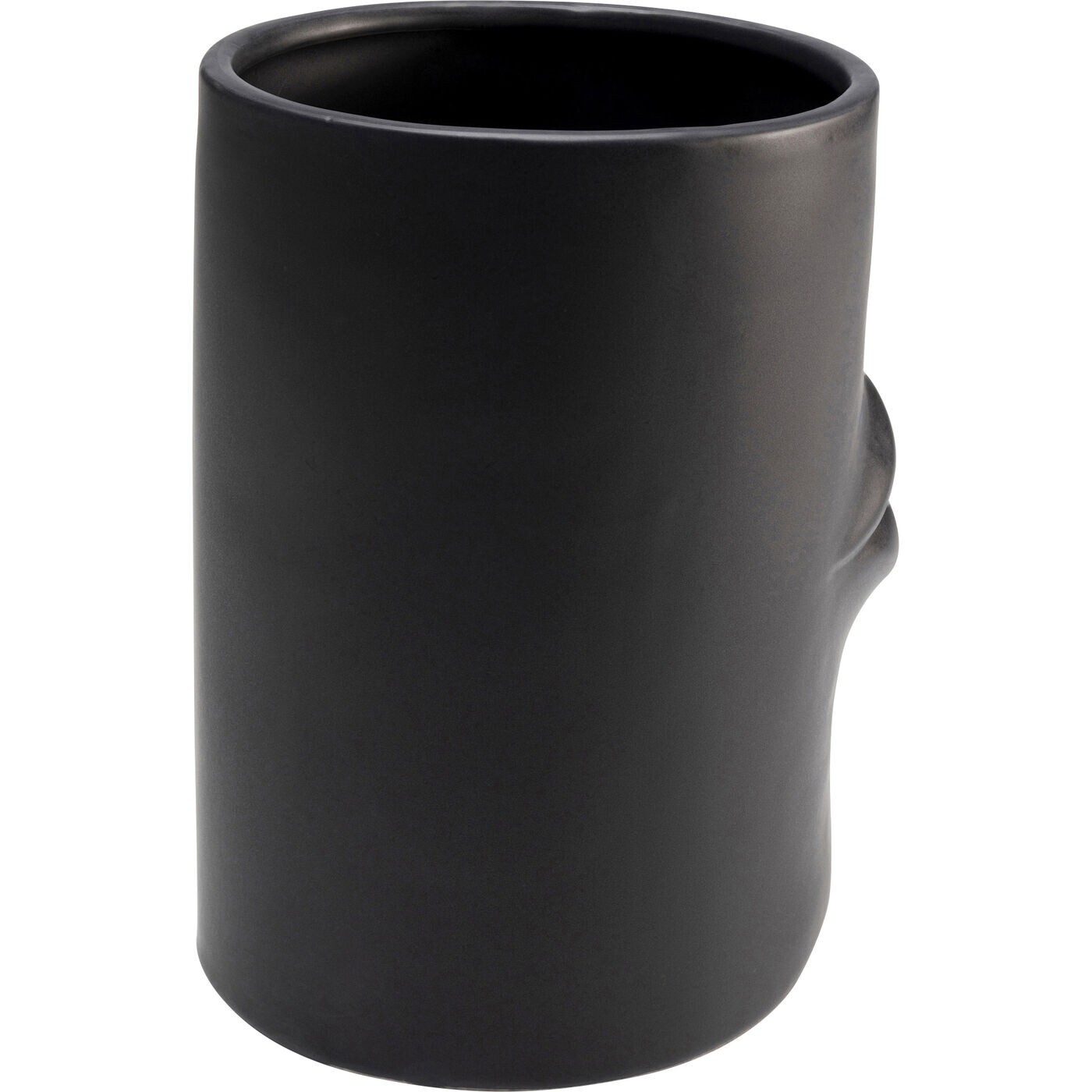 Vase lèvres 22cm noir Kare Design