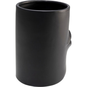 Vase lèvres 22cm noir Kare Design