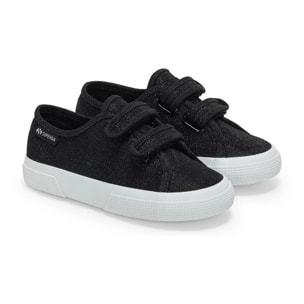 Superga - Niña Negro - 3750 KIDS STRAPS JERSEY LAME LEGGERA