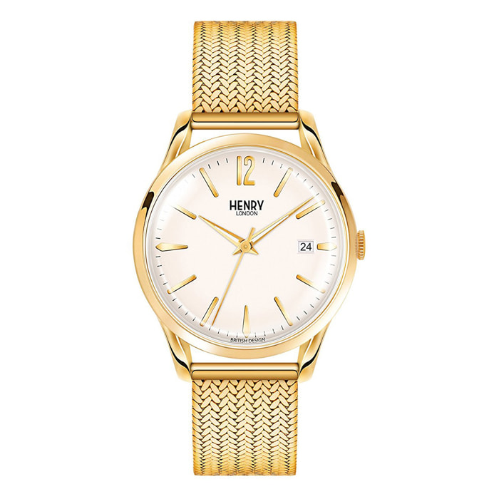 Reloj Henry London HL39-M-0008 Unisex Analogico Cuarzo con Correa de Acero