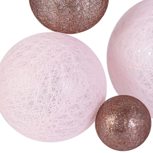 Guirlande Boule 10led Multi-taill Poudre 192cm