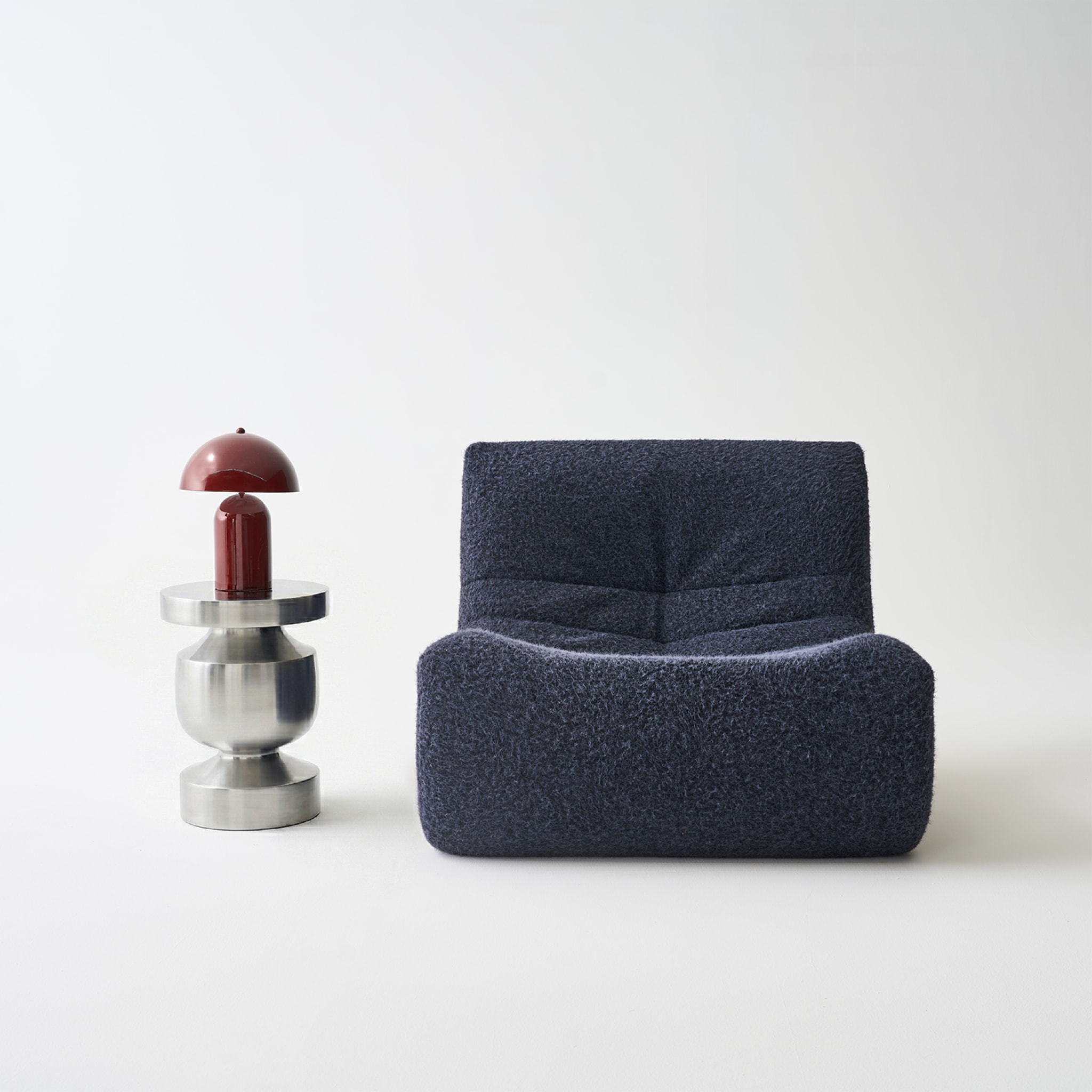Table d'appoint, bout de canapé, table de chevet acier inoxydable chromé Ø30,5 x H43,5cm ALMA