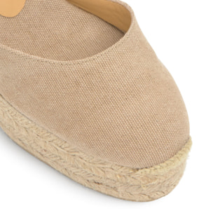 Alpargata cuña de yute 11cm doble plataforma