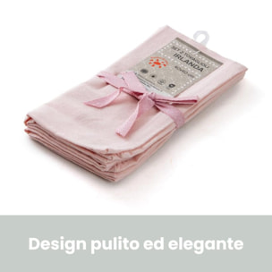 Intrecci – Set 6 tovaglioli in puro cotone 40x40 cm