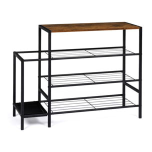 Meuble chaussures Elize avec porte-parapluie - 9 paires