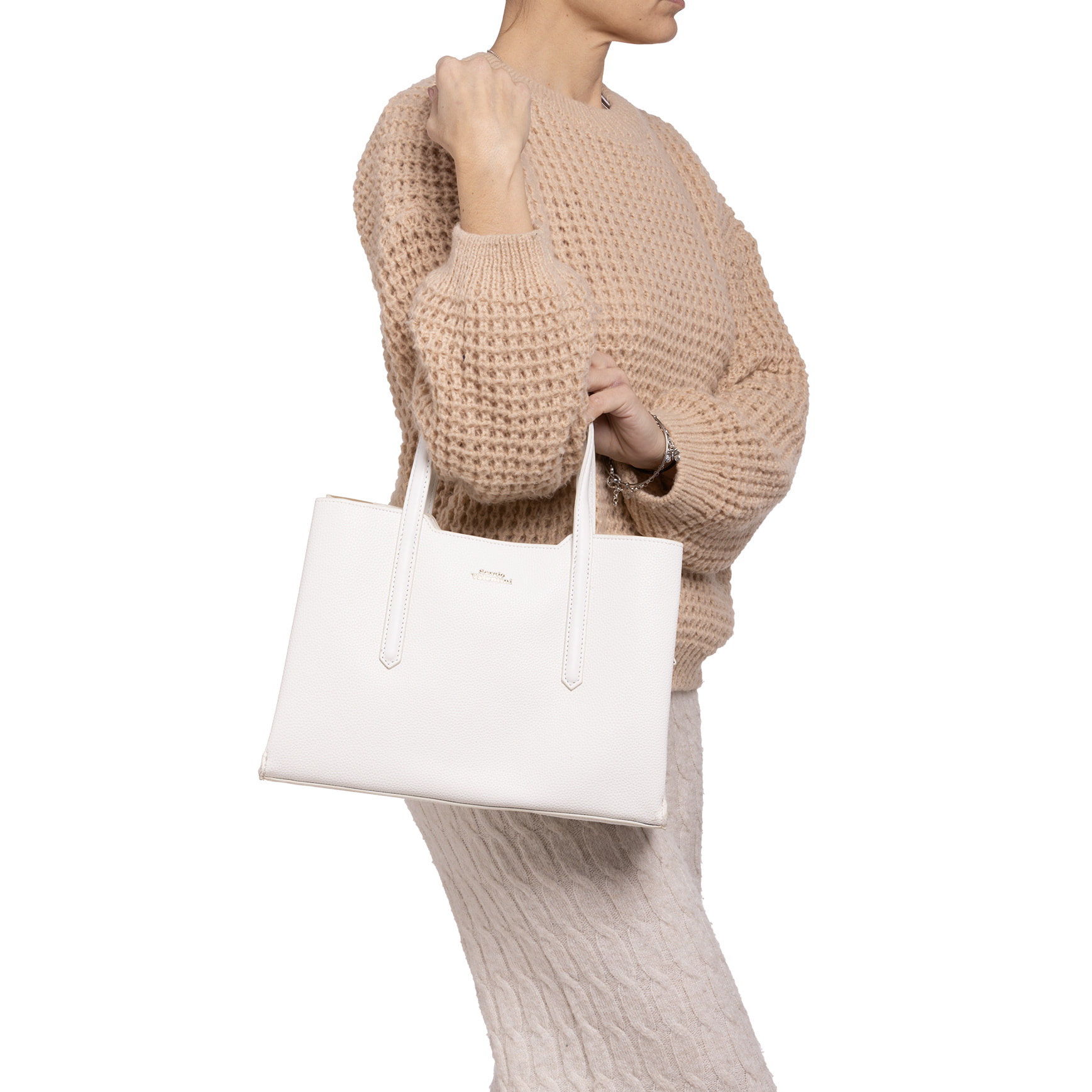 Borsa a mano  da donna ecopelle Prodotto Vegano 23x32x11 cm